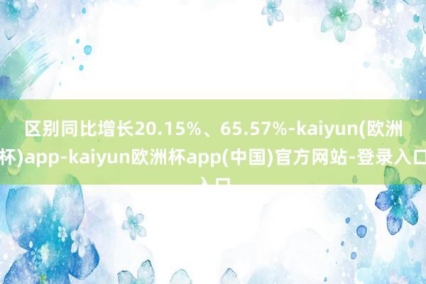 区别同比增长20.15%、65.57%-kaiyun(欧洲杯)app-kaiyun欧洲杯app(中国)官方网站-登录入口